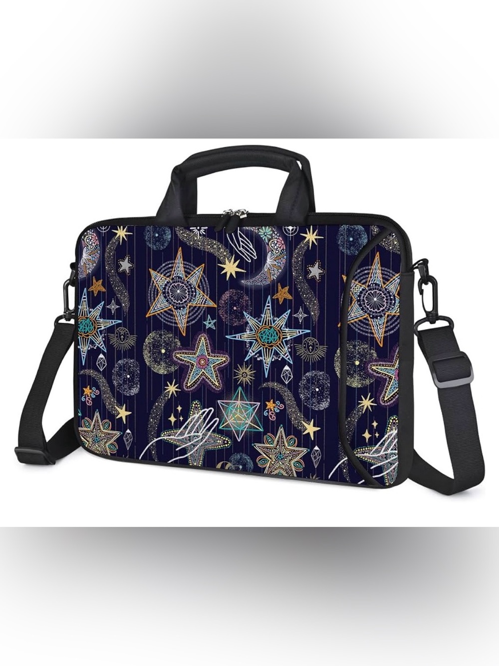 RICHEN Galaxy Star Print Laptop Shoulder Bag Messenger Case
